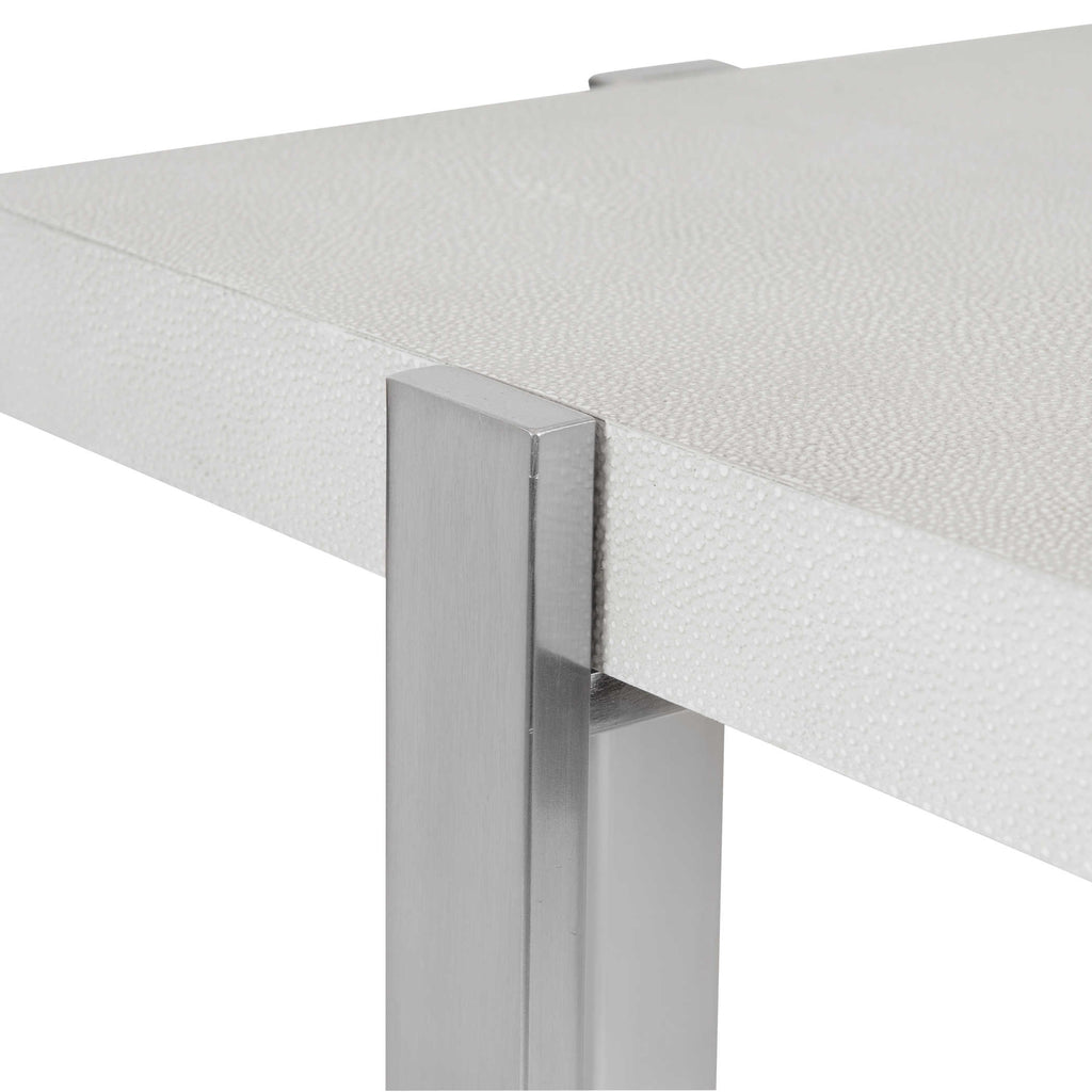 Arnaut White Accent Table - Bombay Mercantile