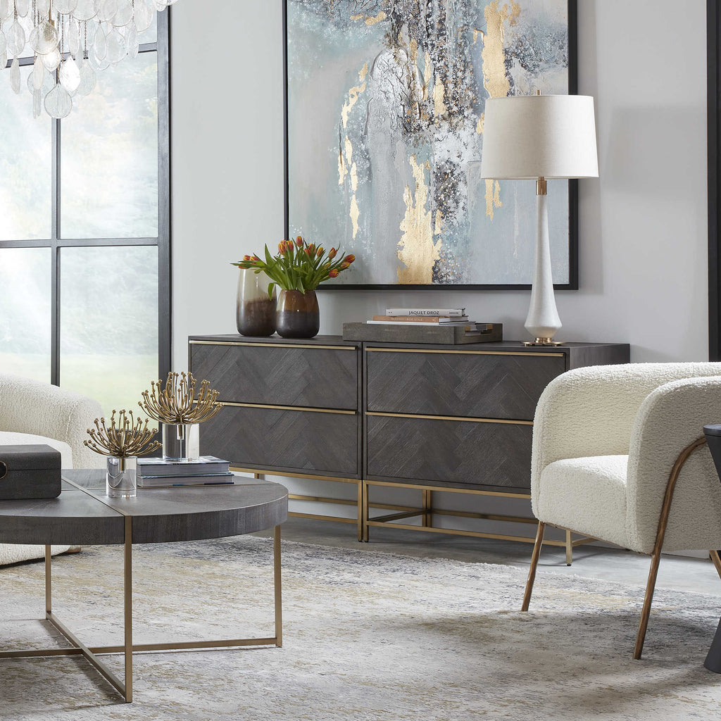 Armistead Dark Walnut Drawer Chest - Bombay Mercantile