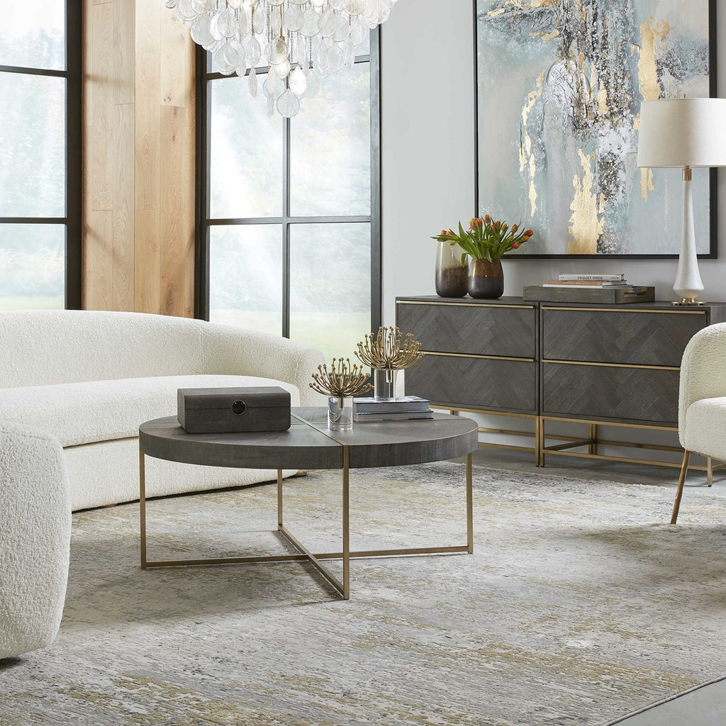 Taja Round Coffee Table - Bombay Mercantile