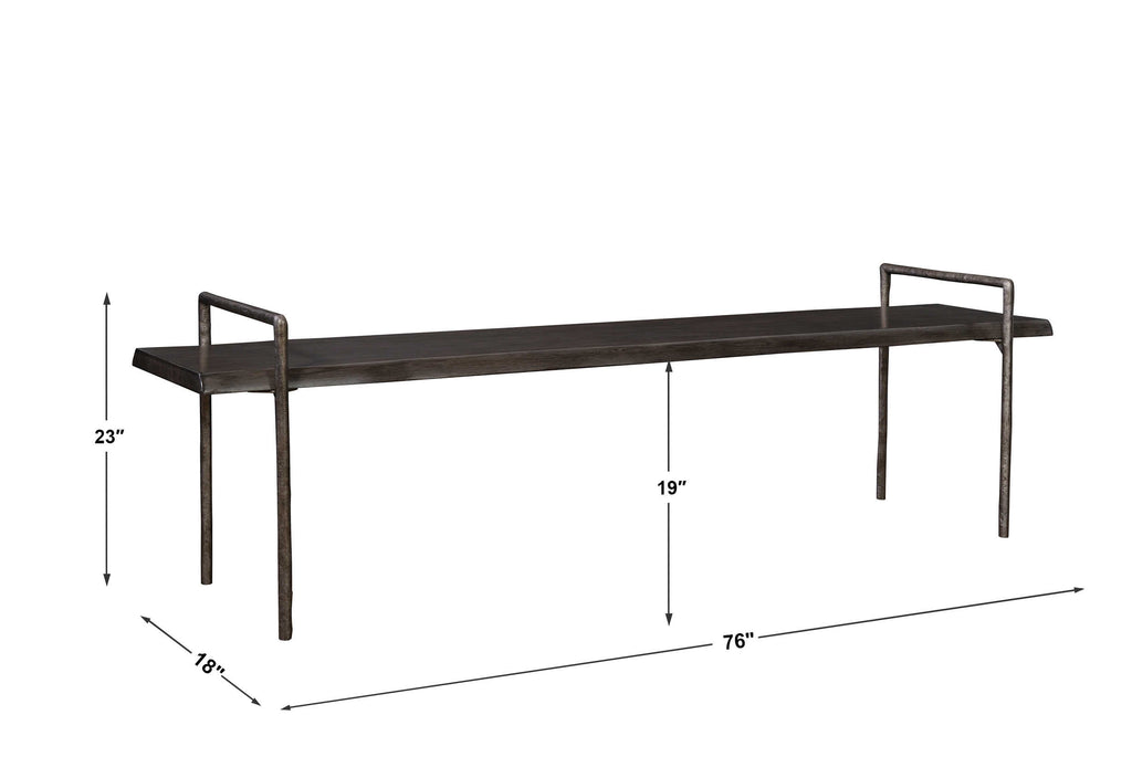 Chandos Wooden Bench - Bombay Mercantile