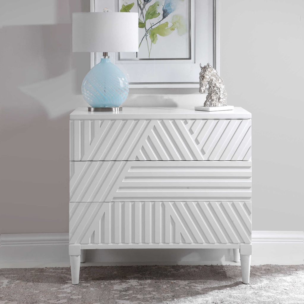 Colby White Drawer Chest - Bombay Mercantile