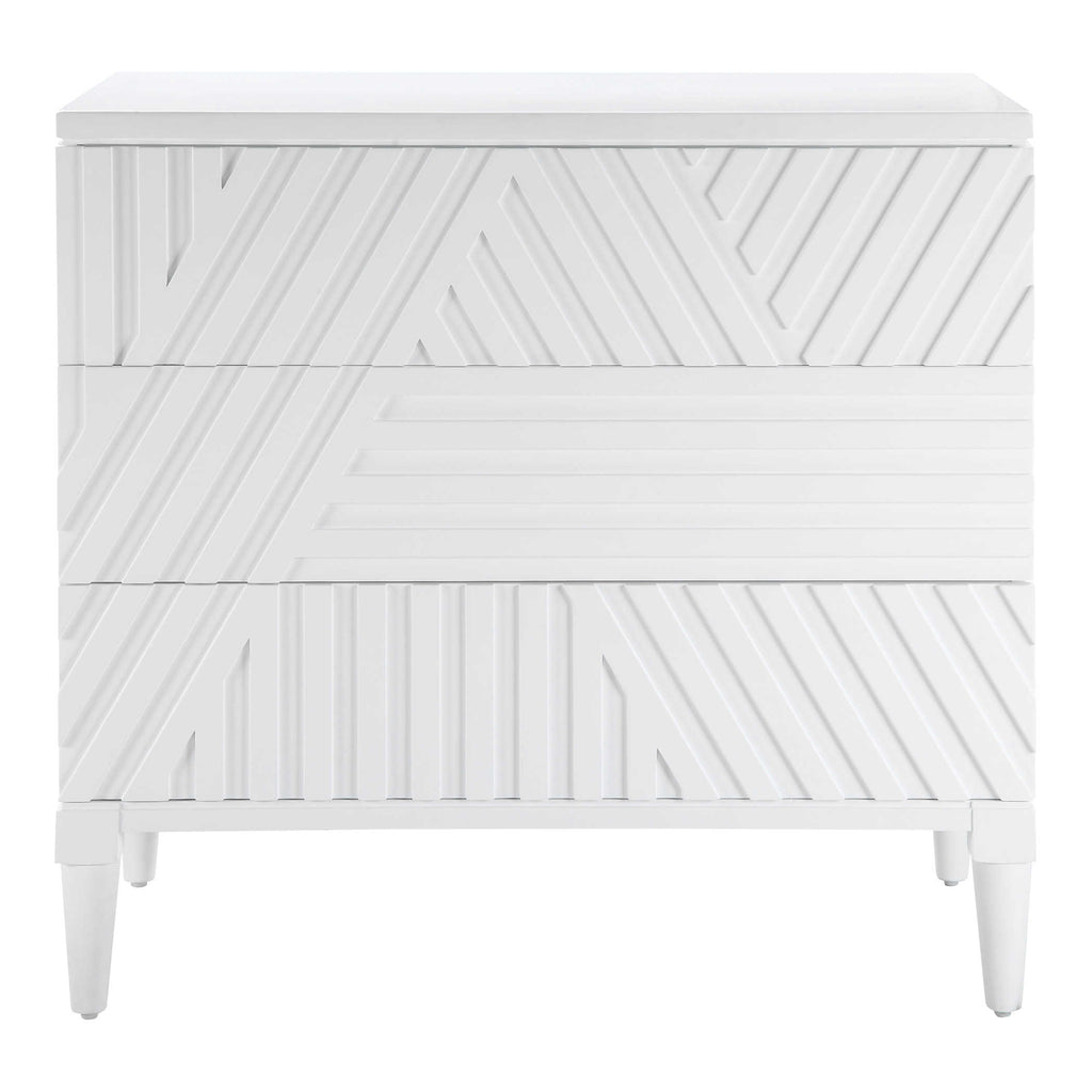 Colby White Drawer Chest - Bombay Mercantile