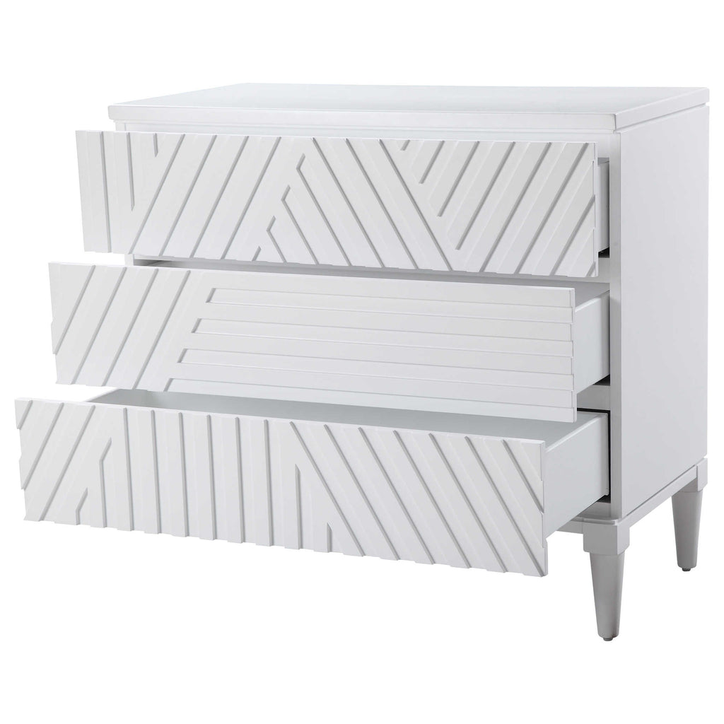 Colby White Drawer Chest - Bombay Mercantile