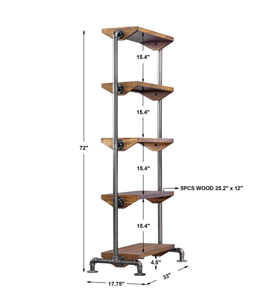 Rhordyn Industrial Etagere - Bombay Mercantile