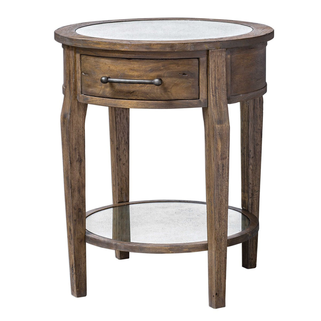 Raelynn Wood Lamp Table - Bombay Mercantile