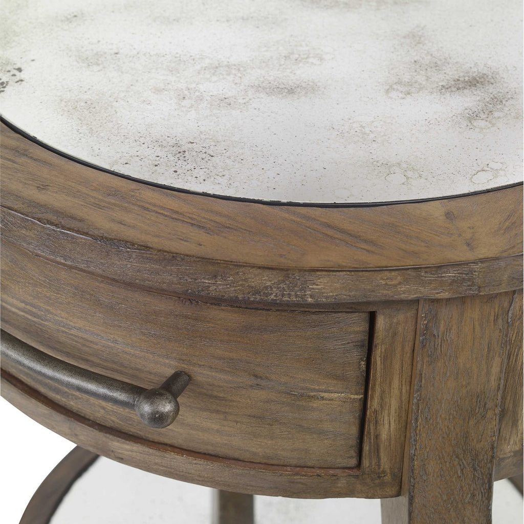Raelynn Wood Lamp Table - Bombay Mercantile