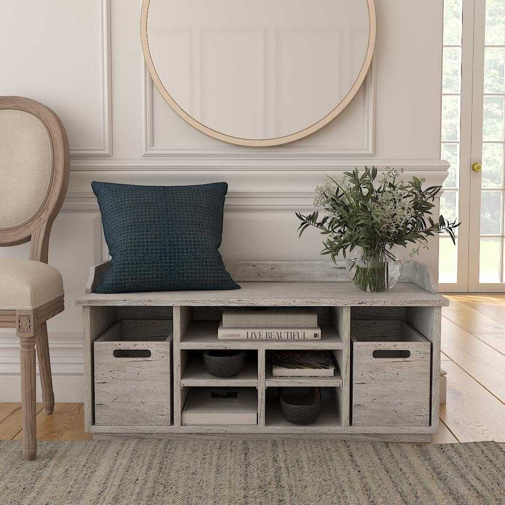Ardusin White Hobby Bench - Bombay Mercantile
