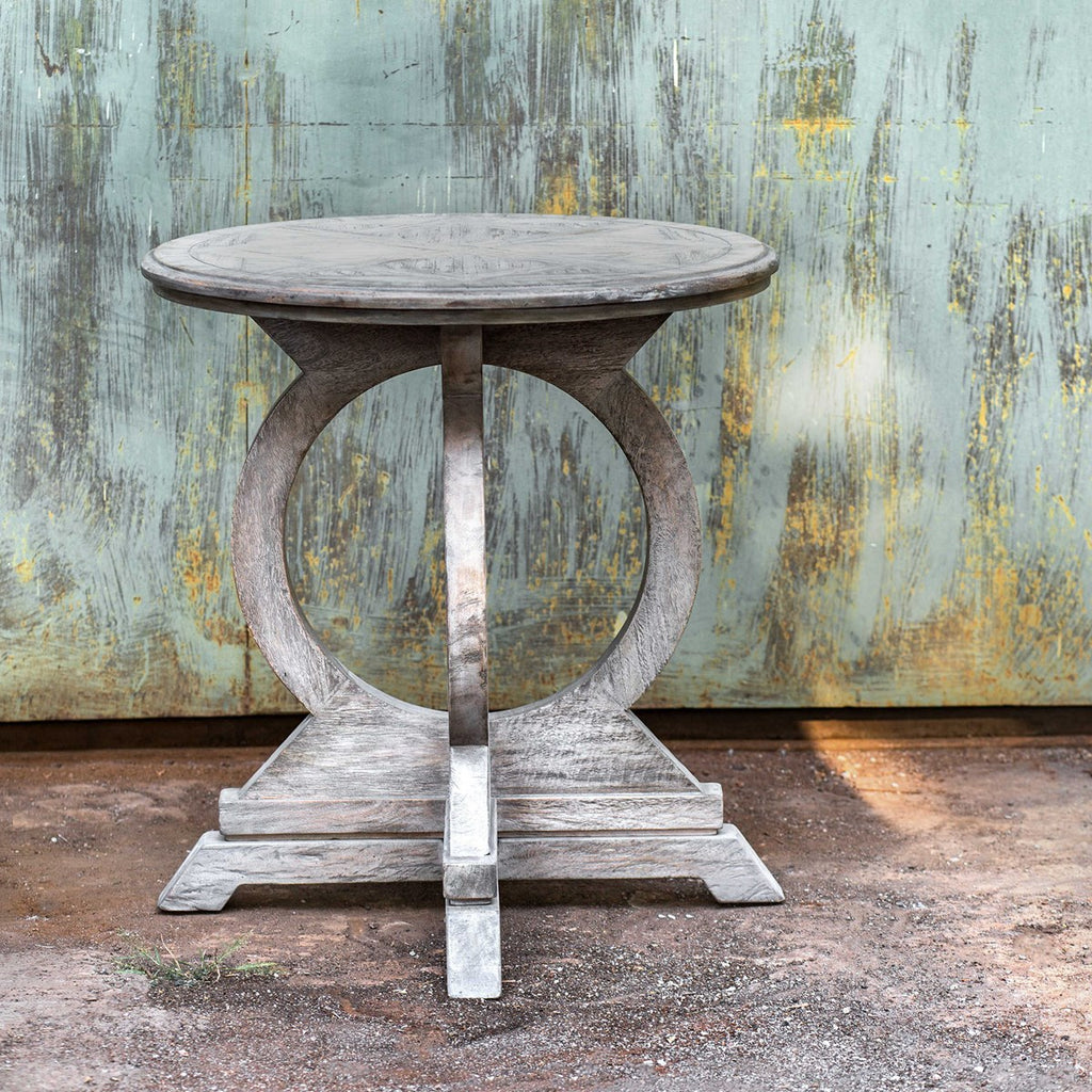 Maiva White Side Table - Bombay Mercantile