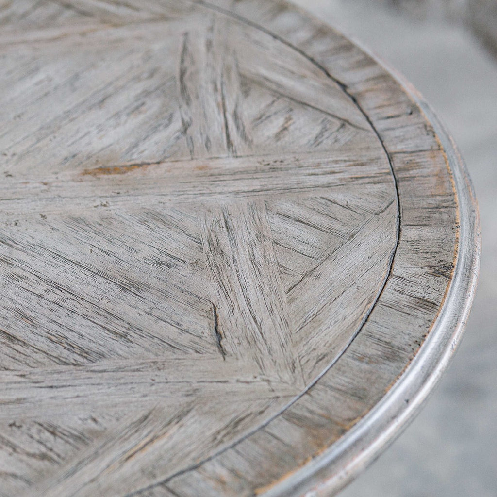 Maiva White Side Table - Bombay Mercantile