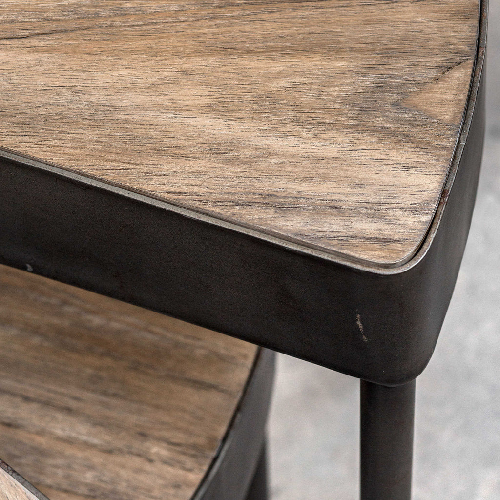 Akito Swivel Nesting Table - Bombay Mercantile