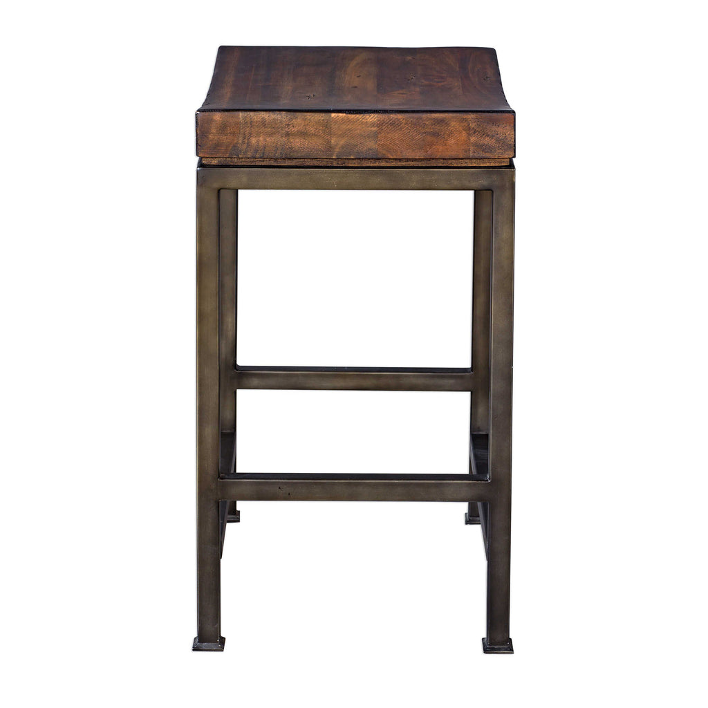 Beck Wood Counter Stool - Bombay Mercantile