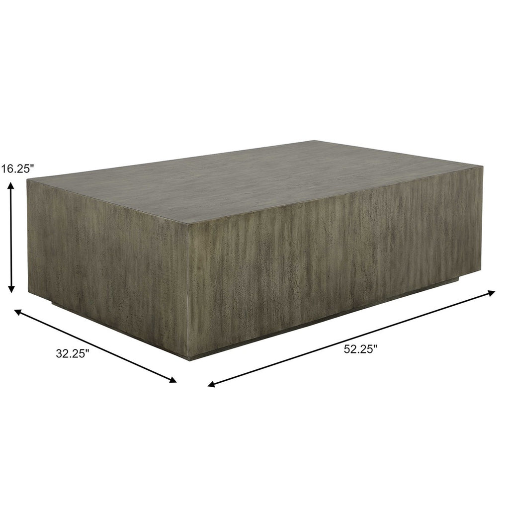 Kareem Modern Gray Coffee Table - Bombay Mercantile