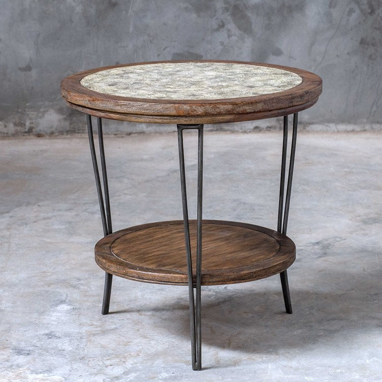 Saskia Round Side Table - Bombay Mercantile