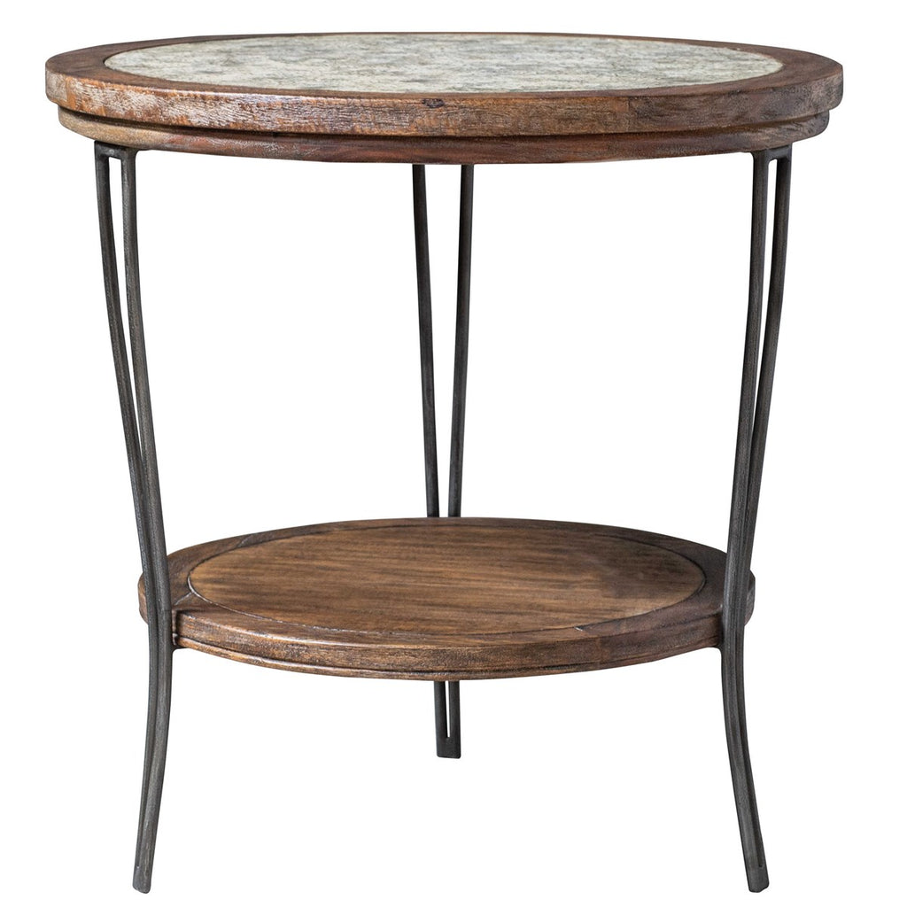 Saskia Round Side Table - Bombay Mercantile