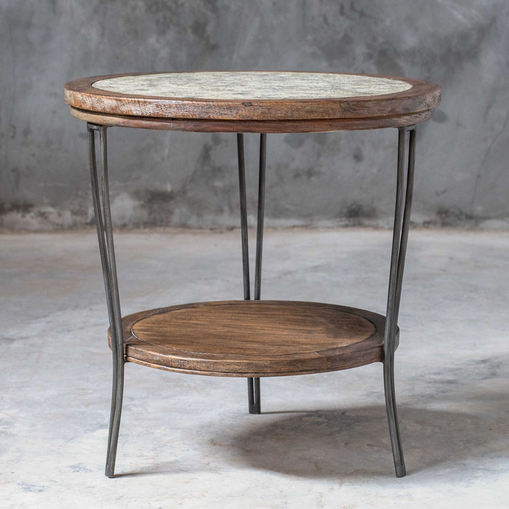 Saskia Round Side Table - Bombay Mercantile