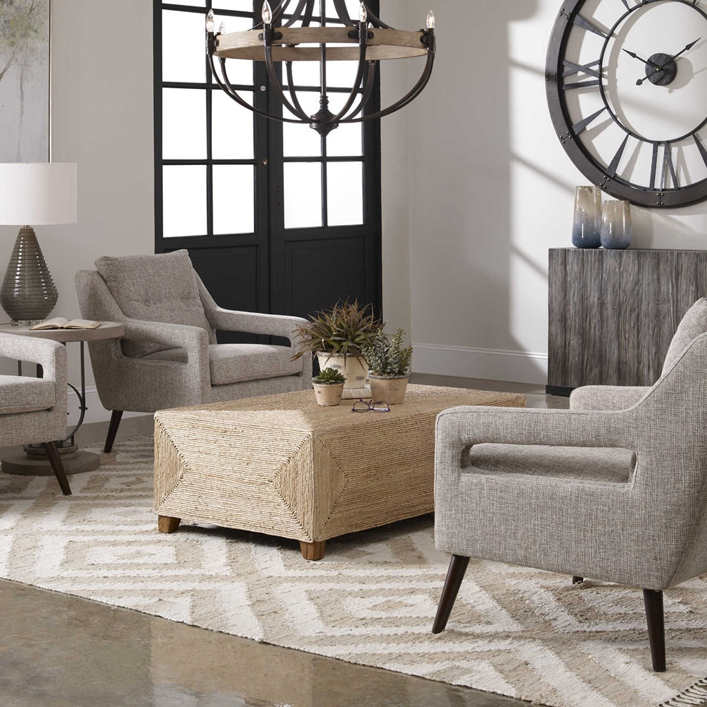 Rora Woven Coffee Table - Bombay Mercantile