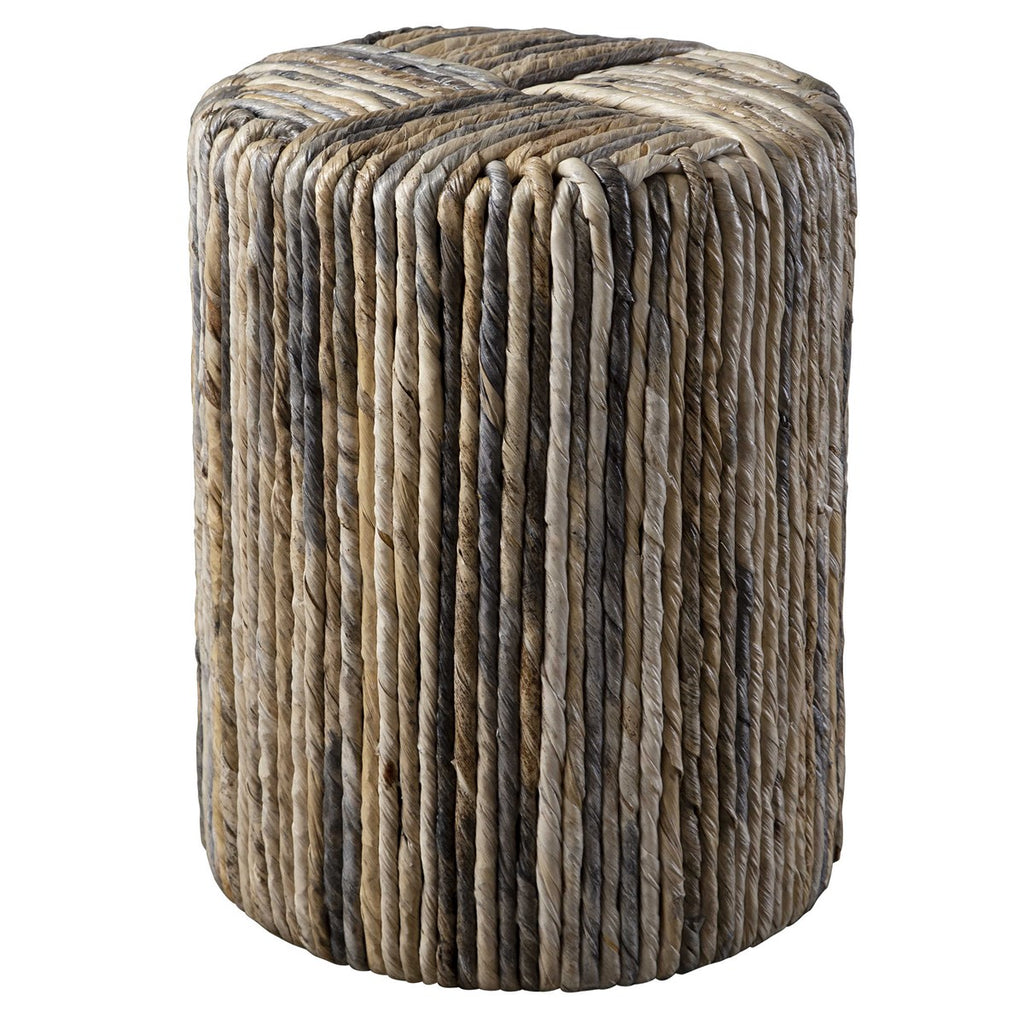 Sunda Woven Accent Stool - Bombay Mercantile