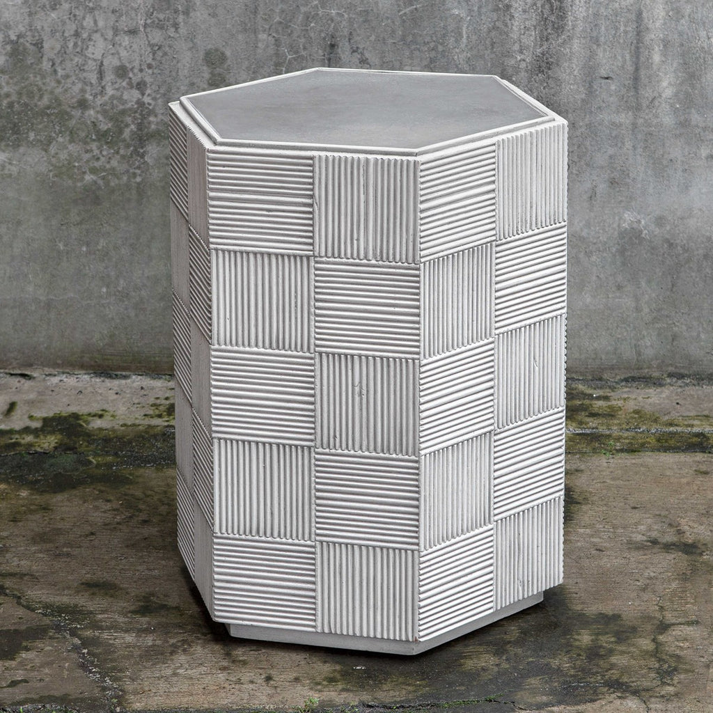 Silo Hexagonal Accent Table - Bombay Mercantile