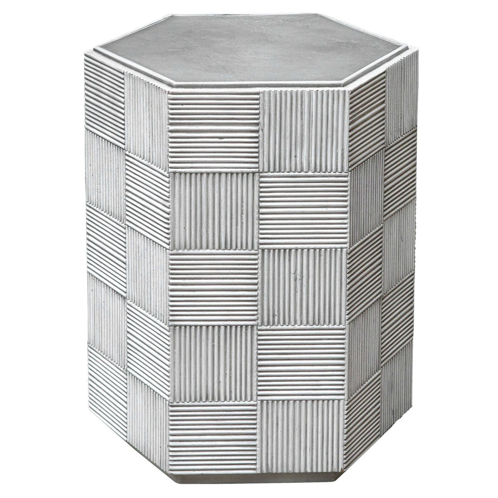 Silo Hexagonal Accent Table - Bombay Mercantile