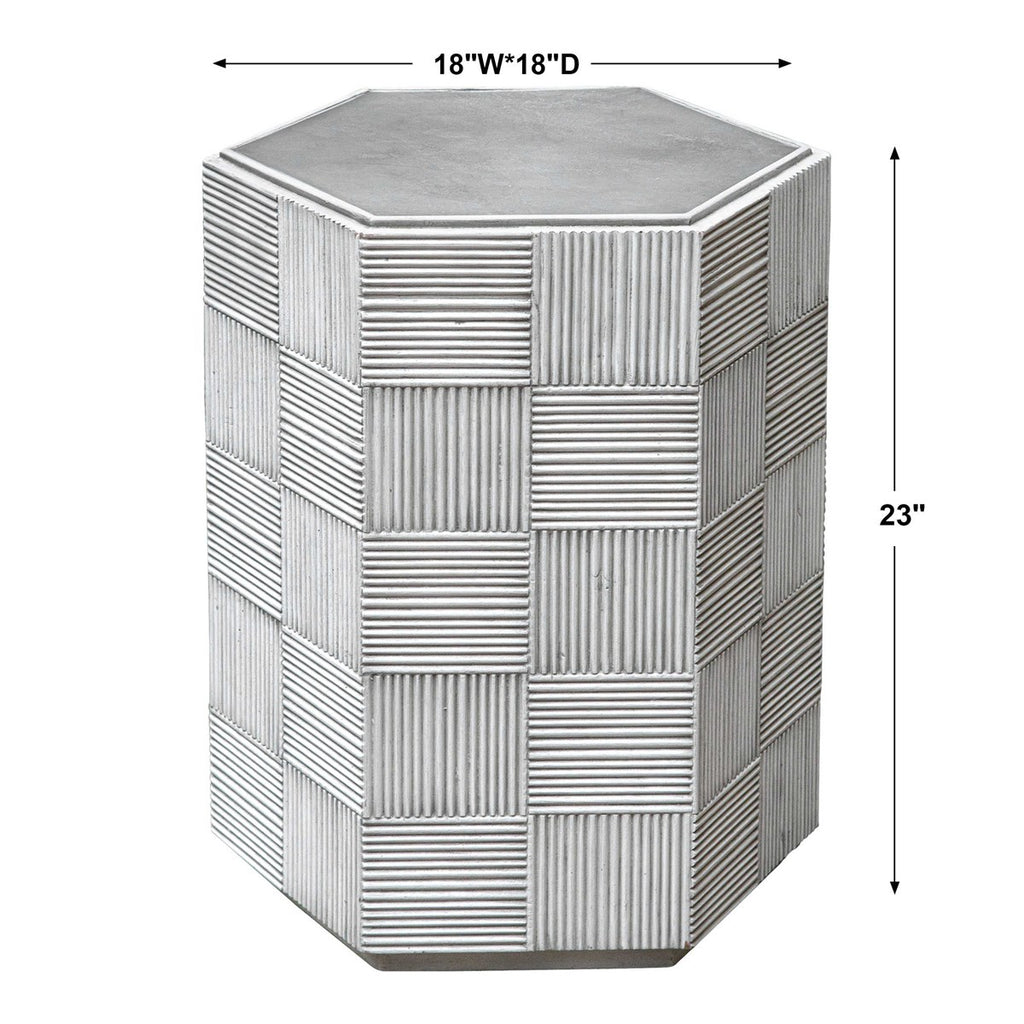 Silo Hexagonal Accent Table - Bombay Mercantile