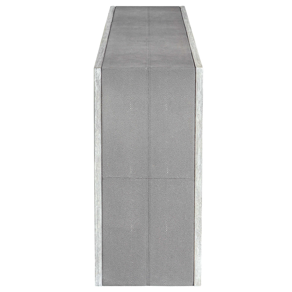Aerina Aged Gray Console Table - Bombay Mercantile
