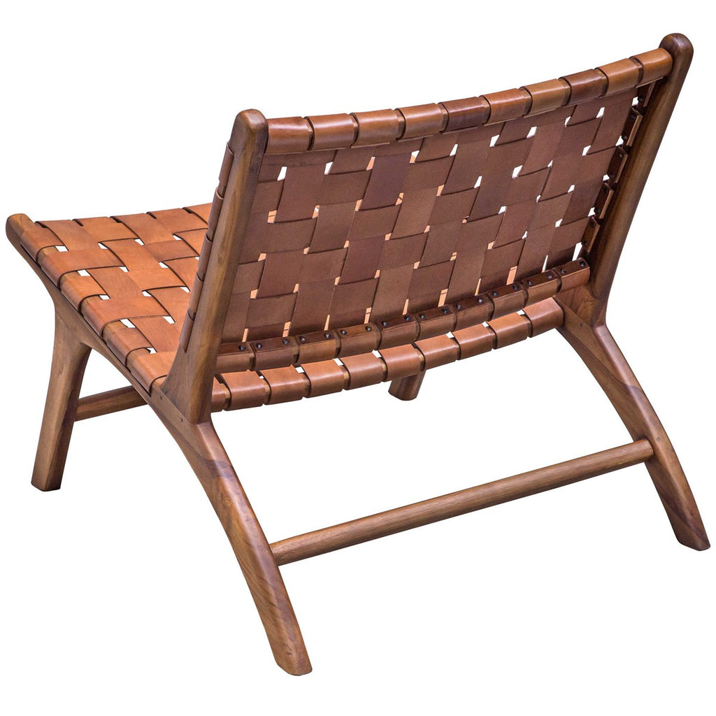 Plait Woven Leather Accent Chair - Bombay Mercantile