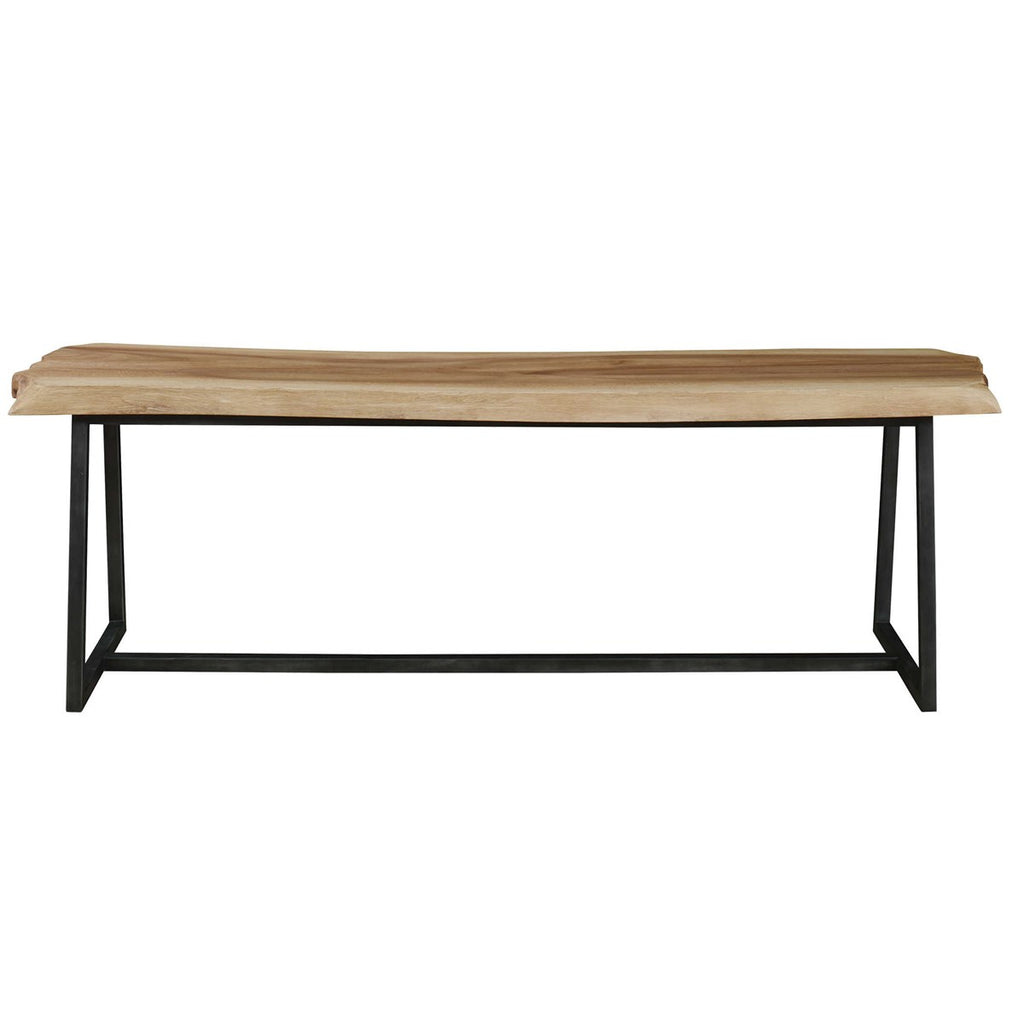 Laurel Wooden Bench - Bombay Mercantile