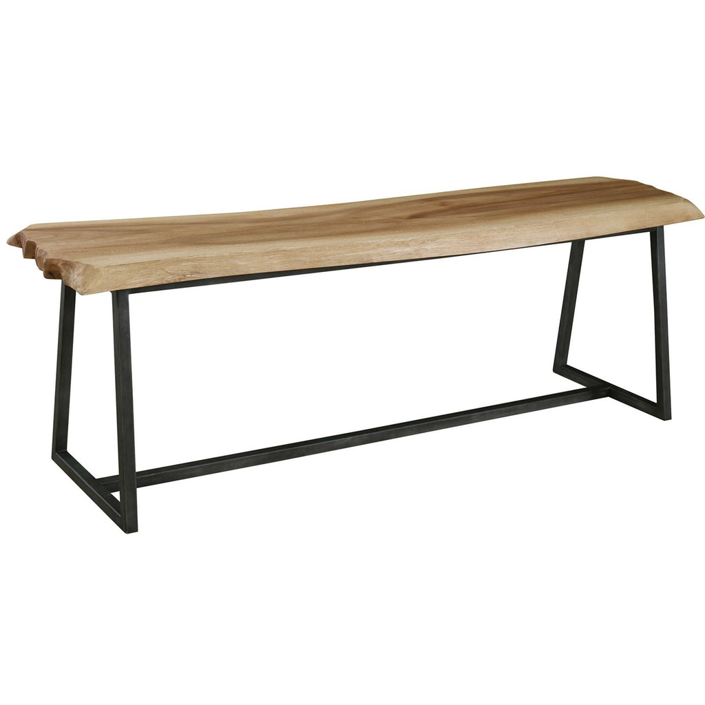 Laurel Wooden Bench - Bombay Mercantile