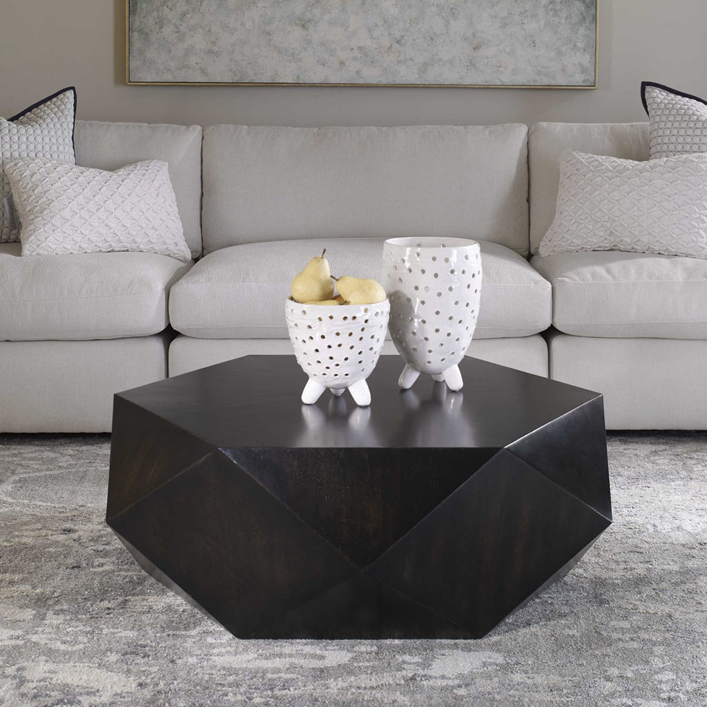Volker Small Black Coffee Table - Bombay Mercantile
