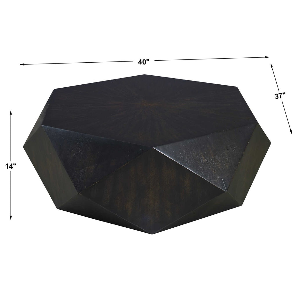 Volker Small Black Coffee Table - Bombay Mercantile