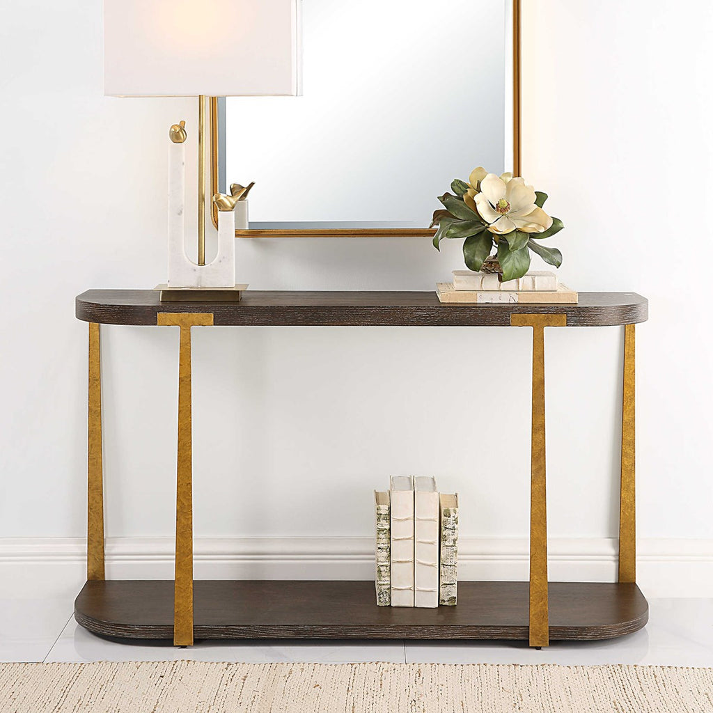 Palisade Wood Console Table - Bombay Mercantile