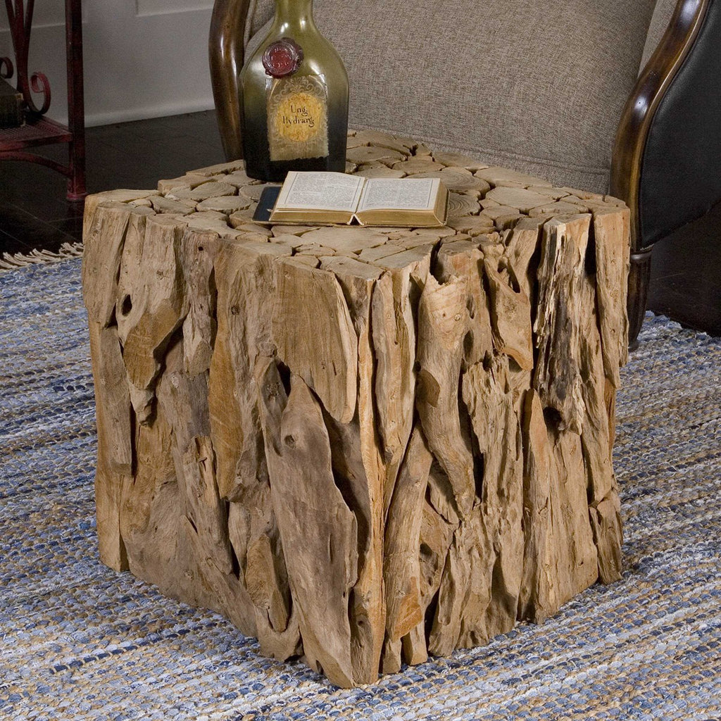 Teak Root Bunching Cube - Bombay Mercantile