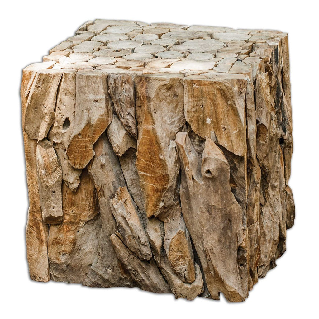 Teak Root Bunching Cube - Bombay Mercantile