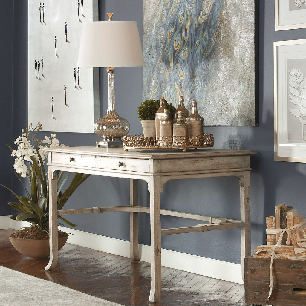 Bridgely Aged Writing Desk - Bombay Mercantile