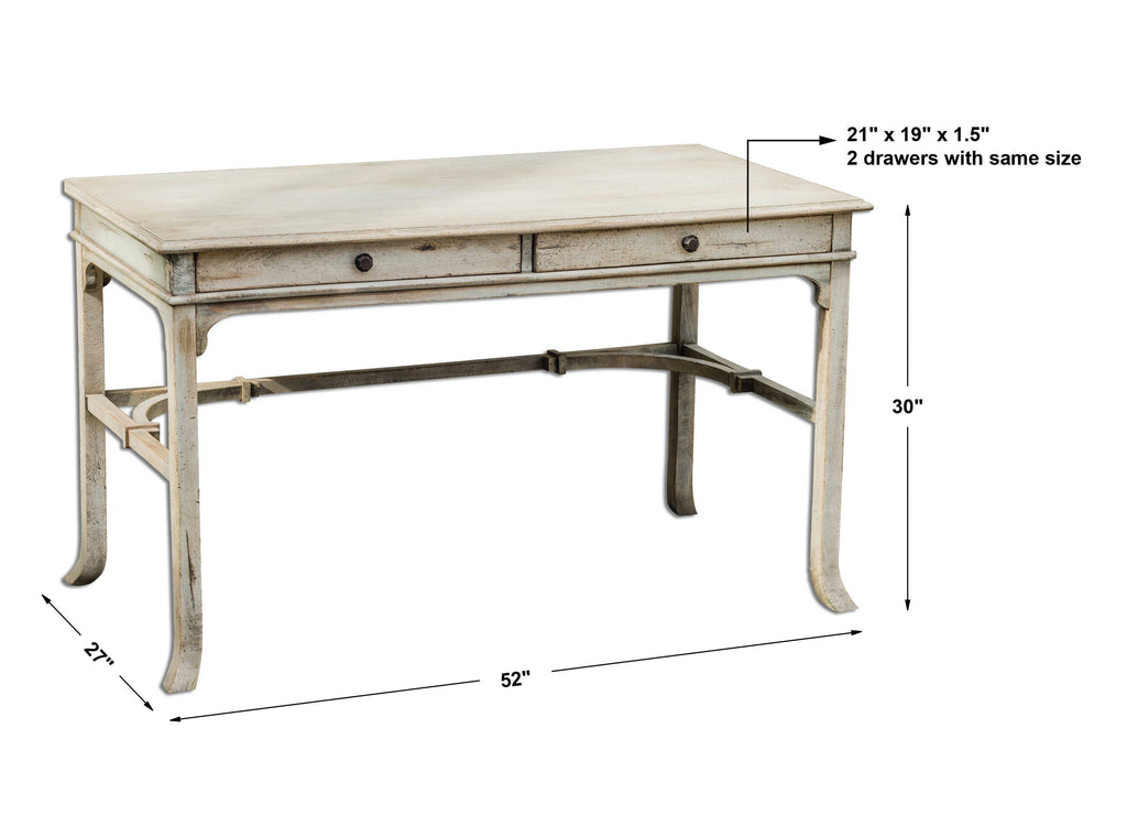 Bridgely Aged Writing Desk - Bombay Mercantile
