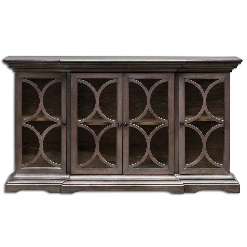 Belino Wooden 4 Door Chest - Bombay Mercantile