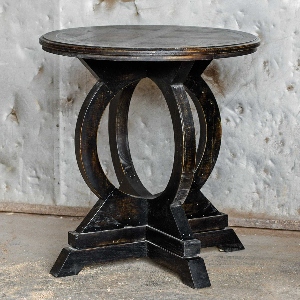 Maiva Black Side Table - Bombay Mercantile