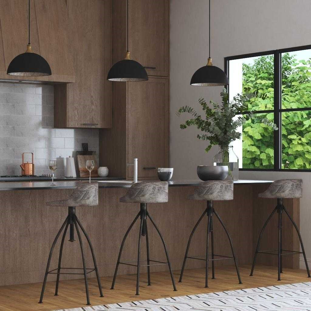 Kairu Wooden Bar Stool - Bombay Mercantile