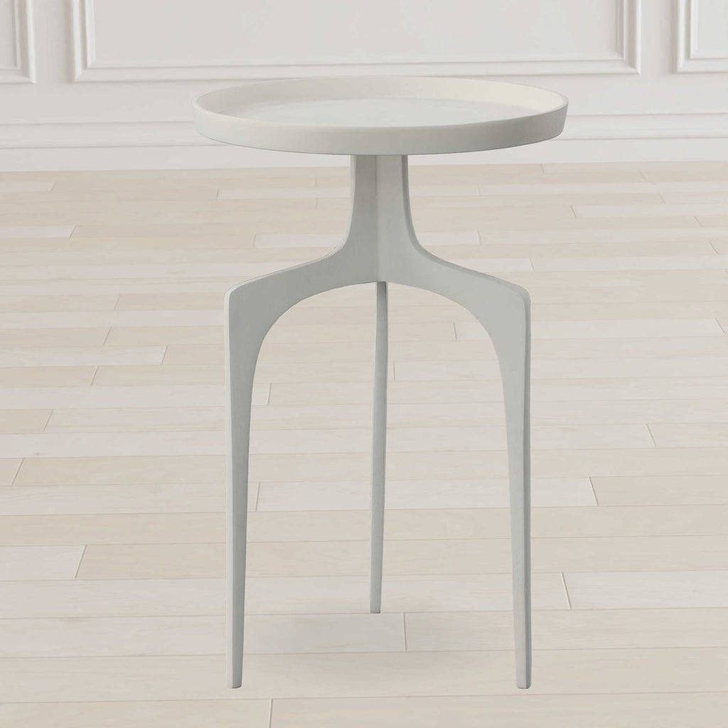 Kenna White Accent Table - Bombay Mercantile