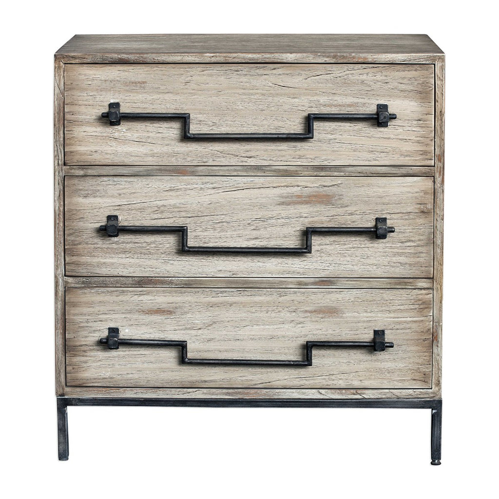 Jory Aged Ivory Accent Chest - Bombay Mercantile