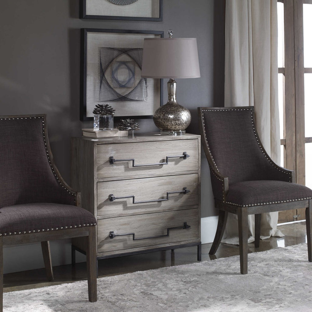 Jory Aged Ivory Accent Chest - Bombay Mercantile