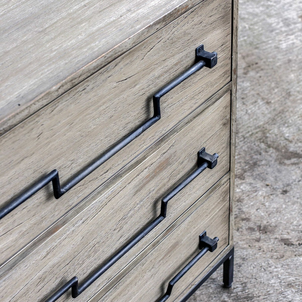 Jory Aged Ivory Accent Chest - Bombay Mercantile