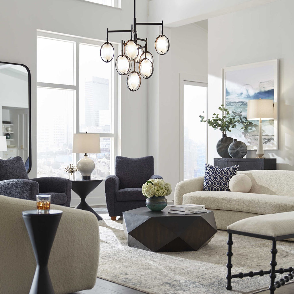 Volker Worn Black Coffee Table - Bombay Mercantile