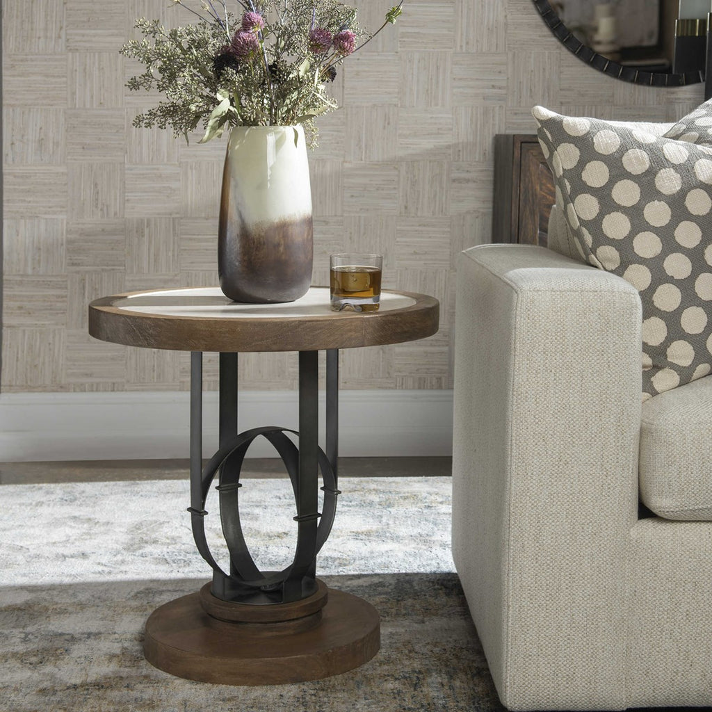 Sydney Light Oak Side Table - Bombay Mercantile