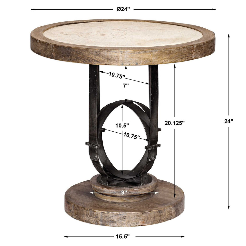 Sydney Light Oak Side Table - Bombay Mercantile