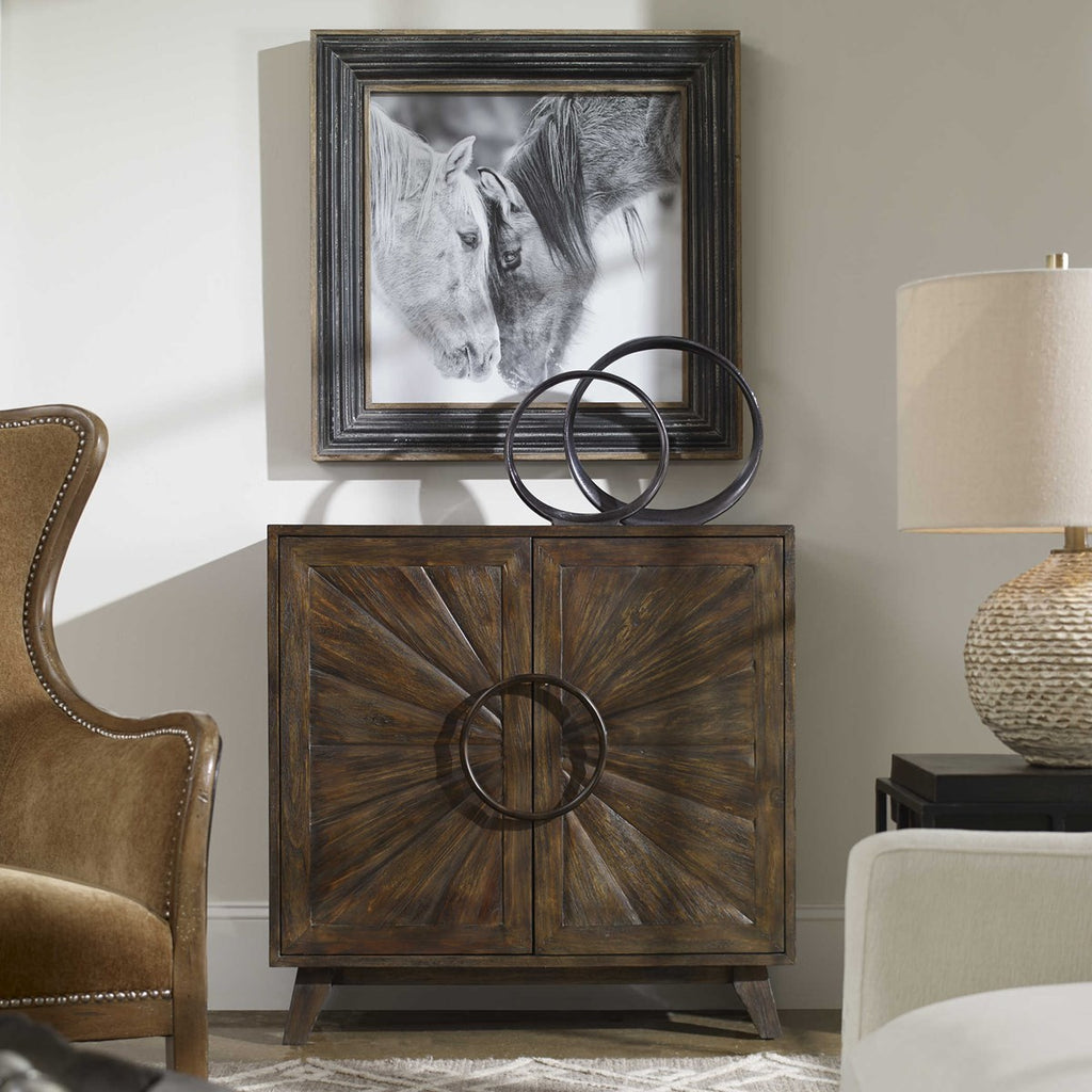 Kohana Black Console Cabinet - Bombay Mercantile