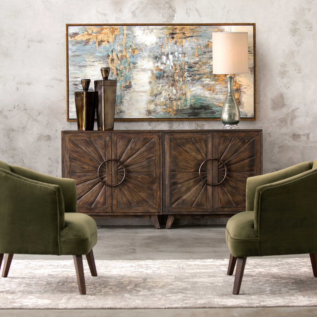 Kohana Black Console Cabinet - Bombay Mercantile