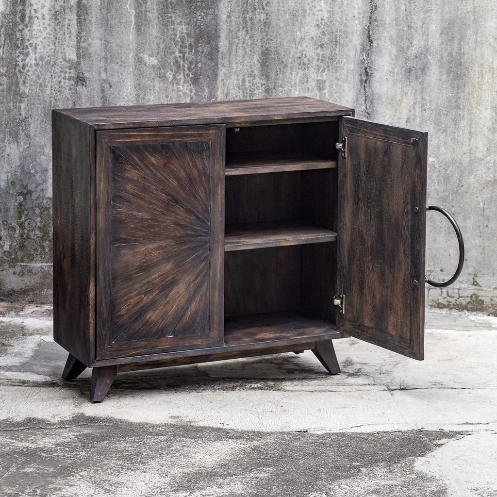 Kohana Black Console Cabinet - Bombay Mercantile