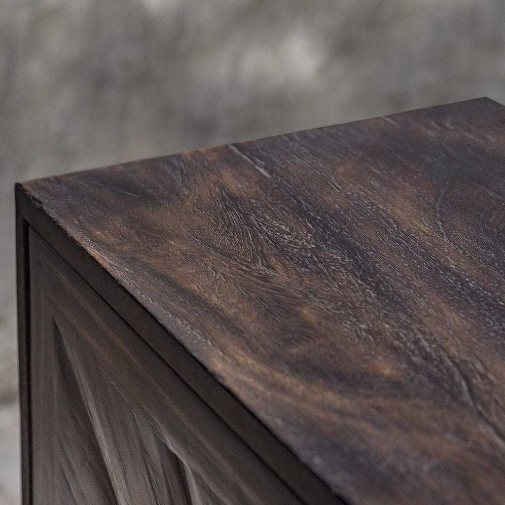 Kohana Black Console Cabinet - Bombay Mercantile