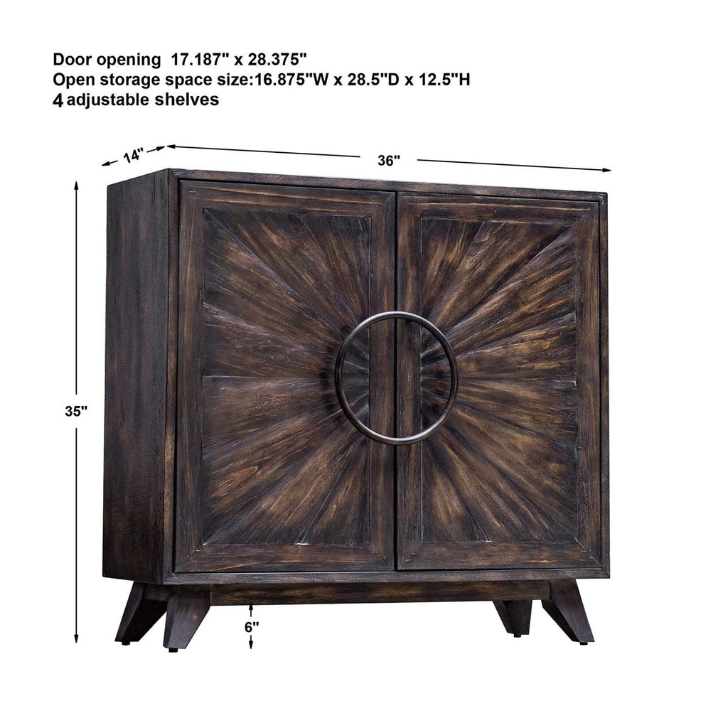 Kohana Black Console Cabinet - Bombay Mercantile